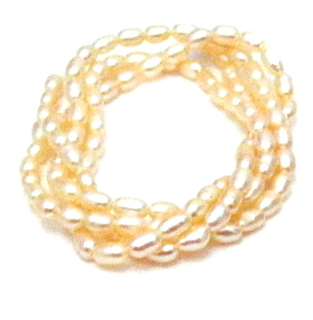Peach 2.5mm Elliptical Pearls